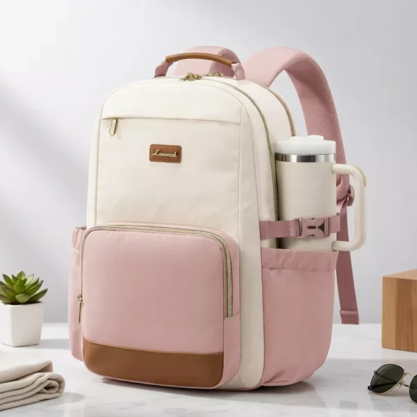 Backpack for College Girls with Laptop Compartment and Large Capacity Storage (3) Backpack for College Girls with Laptop Compartment and Large Capacity Storage