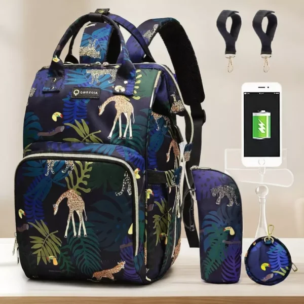Best Bag for Mom on the Go – Multi Pocket Diaper Backpack with USB Charging Port, Stroller Straps & Changing Pad (3) Best Bag for Mom on the Go – Multi Pocket Diaper Backpack with USB Charging Port, Stroller Straps & Changing Pad