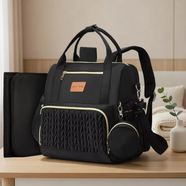 Best Bag for Mom with Baby - Stylish Waterproof Diaper Backpack with Changing Pad & Insulated Pockets (2) Best Bag for Mom with Baby - Stylish Waterproof Diaper Backpack with Changing Pad & Insulated Pockets