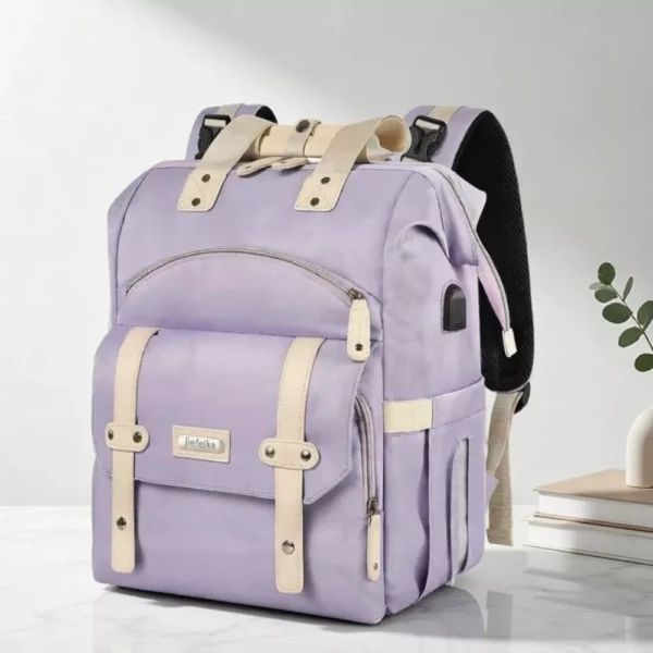 Best Bag for Mom with Kids - Jiefeike Large Diaper Bag Backpack (2) Best Bag for Mom with Kids - Jiefeike Large Diaper Bag Backpack with USB Charging Port & RFID Pocket