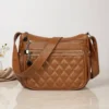Ladies Crossbody Purse Soft PU Leather Shoulder Bag with Multi Pockets and Zipper Closure (3) Ladies Crossbody Purse Soft PU Leather Shoulder Bag with Multi Pockets and Zipper Closure
