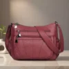 Ladies Crossbody Purse Soft PU Leather Shoulder Bag with Multi Pockets and Zipper Closure (5) Ladies Crossbody Purse Soft PU Leather Shoulder Bag with Multi Pockets and Zipper Closure