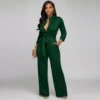 SxClub Formal Office Party Jumpsuit for Women with Belt and Pockets (4) SxClub Formal Office Party Jumpsuit for Women with Belt and Pockets