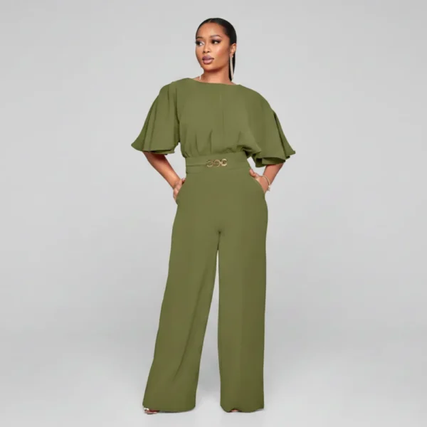 Wide Leg Party Jumpsuit for Women - Elegant Dressy One Piece Pant Suit (3) Wide Leg Party Jumpsuit for Women - Elegant Dressy One Piece Pant Suit for Special Occasions