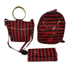 Stylish 3-Piece Mother & Daughter Bag Set – Premium PU Leather