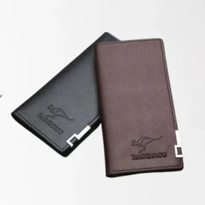 Stylish Casual Long Fold Leather Wallet for Everyday Use