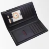 Stylish Casual Long Fold Leather Wallet for Everyday Use