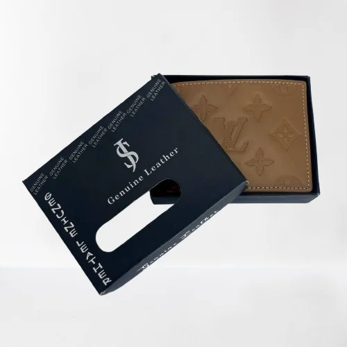 Men's Premium Leather Textured Bifold Wallet – Stylish & Durable