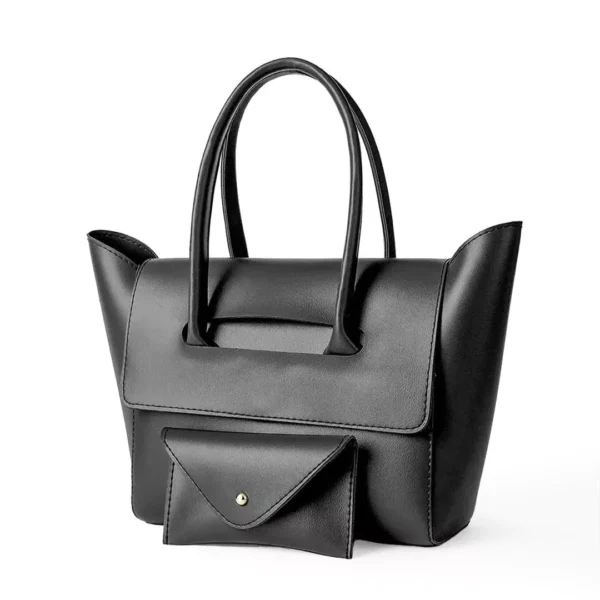 Chic Women's PU Leather Handbag with Extra Pouch