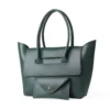 Chic Women's PU Leather Handbag with Extra Pouch