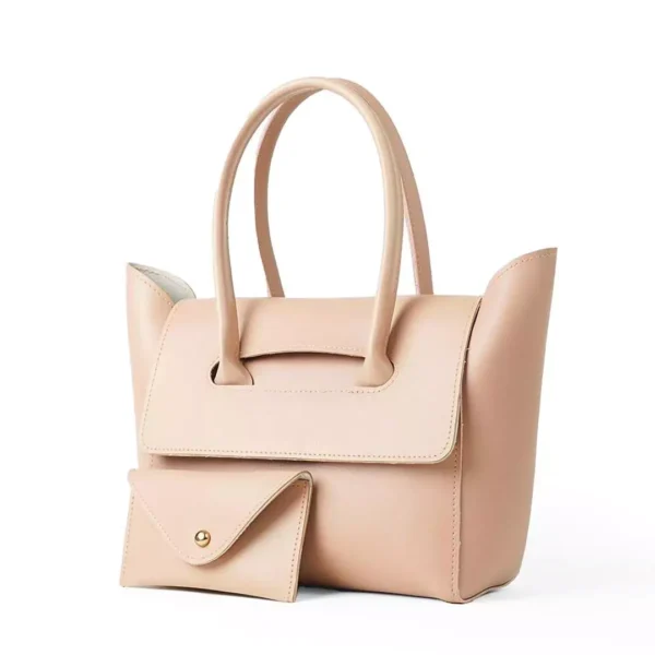 Chic Women's PU Leather Handbag with Extra Pouch