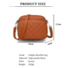 Elegant Women's PU Leather Embroidered Shoulder Bag