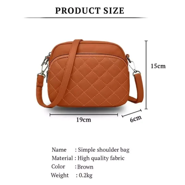 Elegant Women's PU Leather Embroidered Shoulder Bag