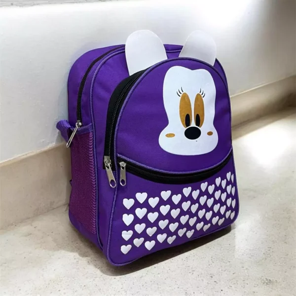 Stylish Logo Printed Rubber School Bag – Perfect for Boys and Girls