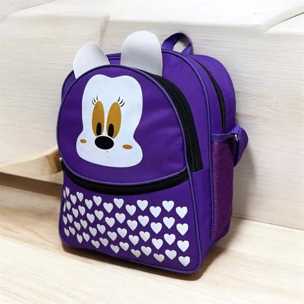 Stylish Logo Printed Rubber School Bag – Perfect for Boys and Girls