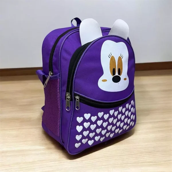 Stylish Logo Printed Rubber School Bag – Perfect for Boys and Girls