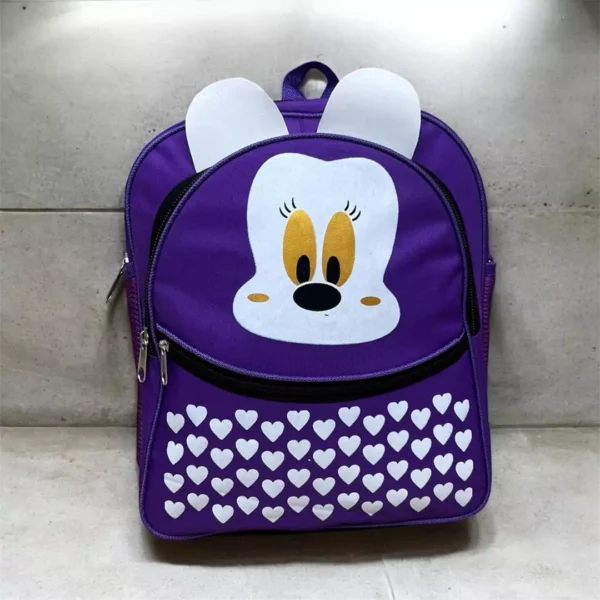 Stylish Logo Printed Rubber School Bag – Perfect for Boys and Girls