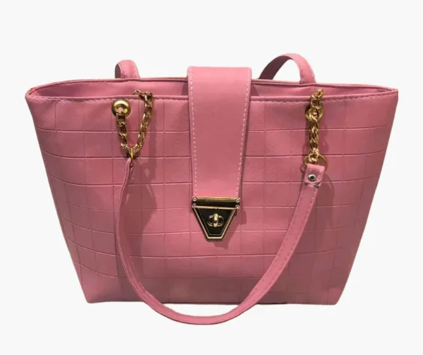 Elegant Women's PU Leather Textured Shoulder Bag