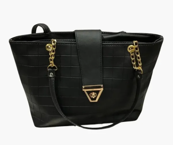 Elegant Women's PU Leather Textured Shoulder Bag