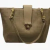 Elegant Women's PU Leather Textured Shoulder Bag