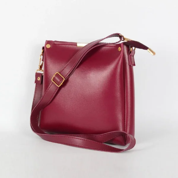 Girl's Rexine Plain Hand Bag