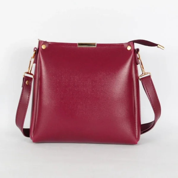 Girl's Rexine Plain Hand Bag