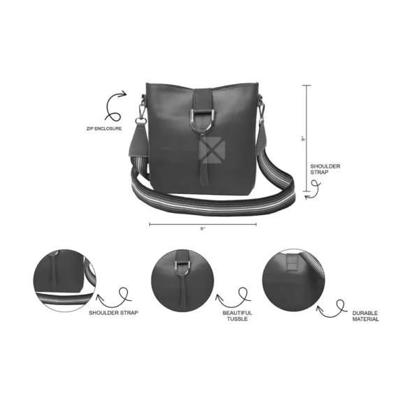 Bob PU Leather Crossbody Bag