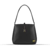 Marigold PU Leather Handbag with Adjustable Strap