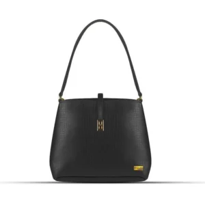 Marigold PU Leather Handbag with Adjustable Strap