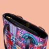 Trendy Multicolor Printed PU Leather Shoulder Bag for Women