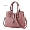 Trendy Women's Rexine Handbag with Lock & Top Handle