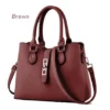 Trendy Women's Rexine Handbag with Lock & Top Handle