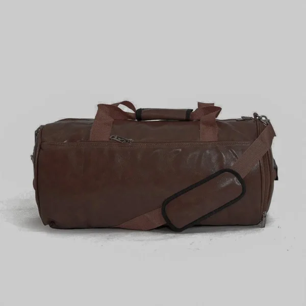 Zorro Choco PU Leather Duffel Bag