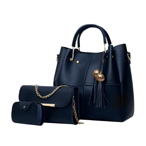 3-Piece Women's PU Leather Handbag Set